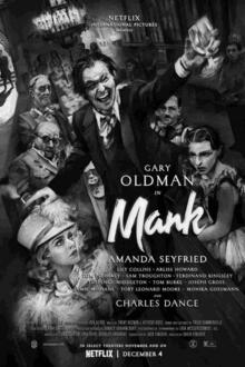 Mank The movie poster of Mank