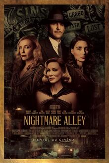 Nightmare Alley The movie poster of Nightmare Alley