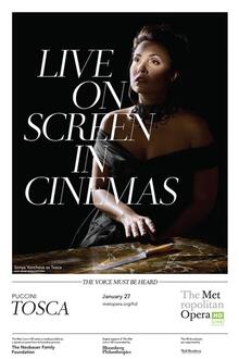 The movie poster of  Tosca