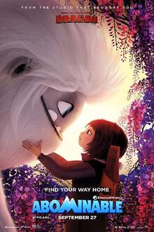 Abominable The movie poster of Abominable