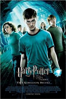 Harry Potter and the Order of the Phoenix The movie poster of Harry Potter and the Order of the Phoenix